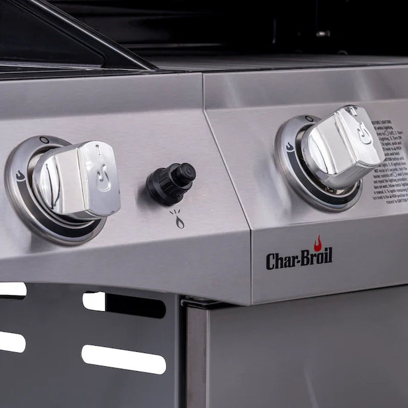 Performance Series Silver 4 -Burner Liquid Propane Gas Grill 1 -Side Burner