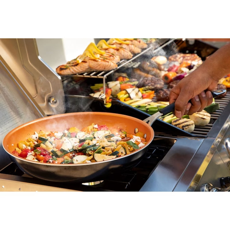 Performance Series Silver 4 -Burner Liquid Propane Gas Grill 1 -Side Burner