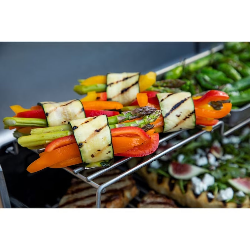 Performance Series Silver 4 -Burner Liquid Propane Gas Grill 1 -Side Burner